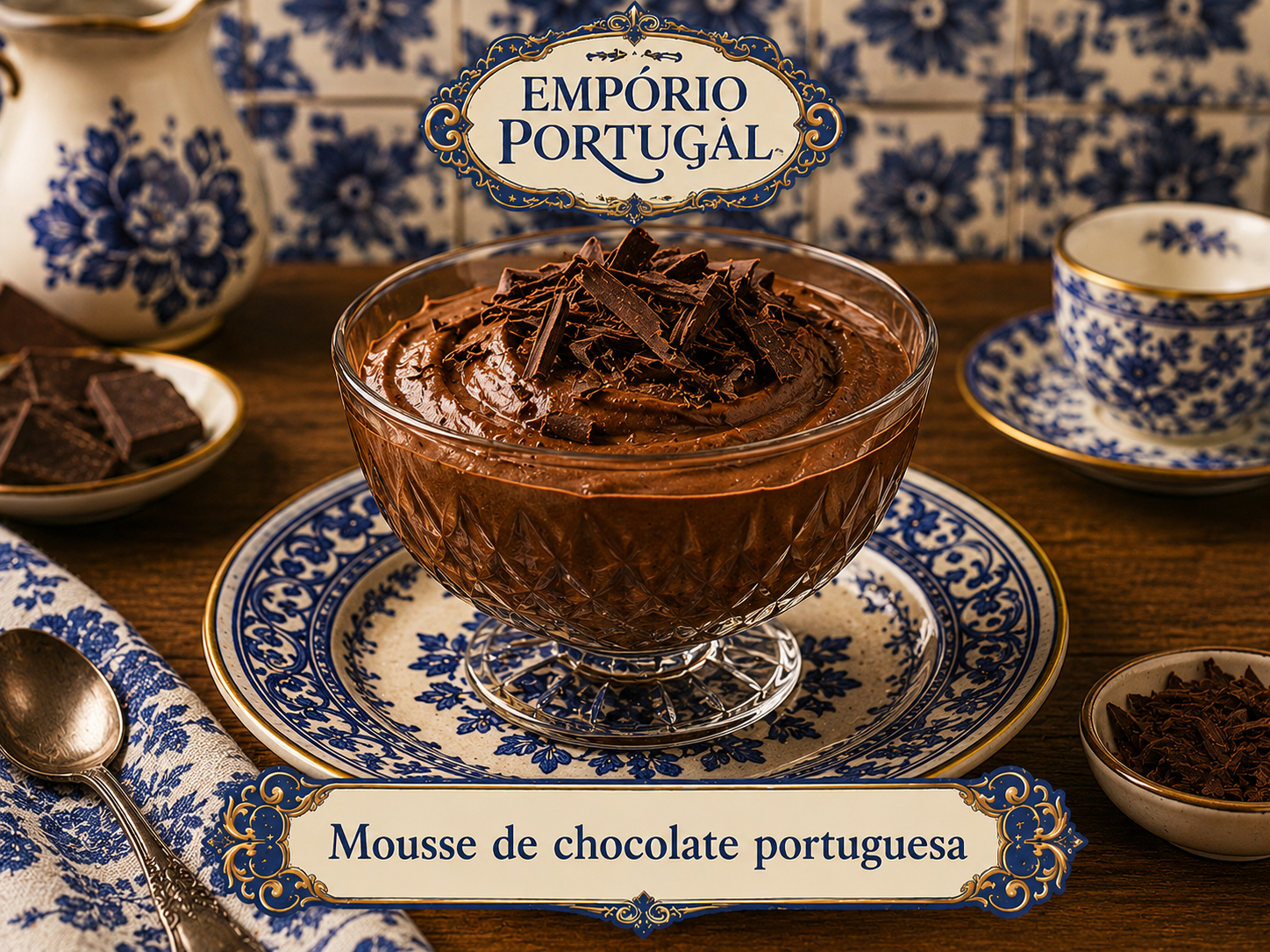 Imagem ilustrativa do guia Mousse de chocolate à portuguesa