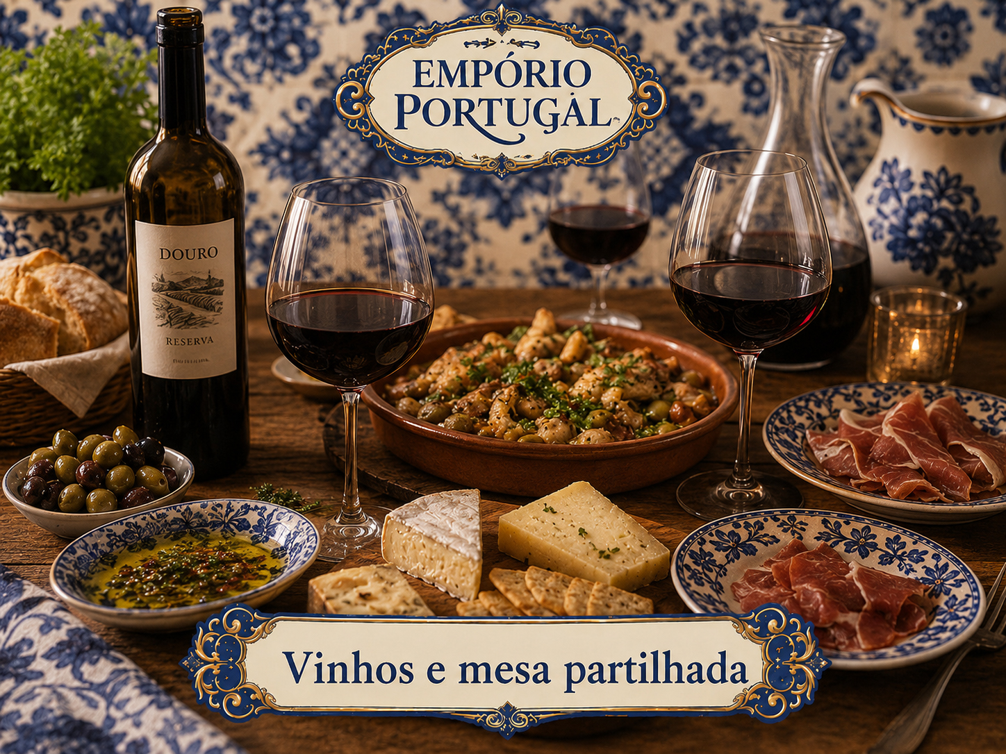 Vinhos e mesa partilhada — harmonização e tradição à mesa portuguesa