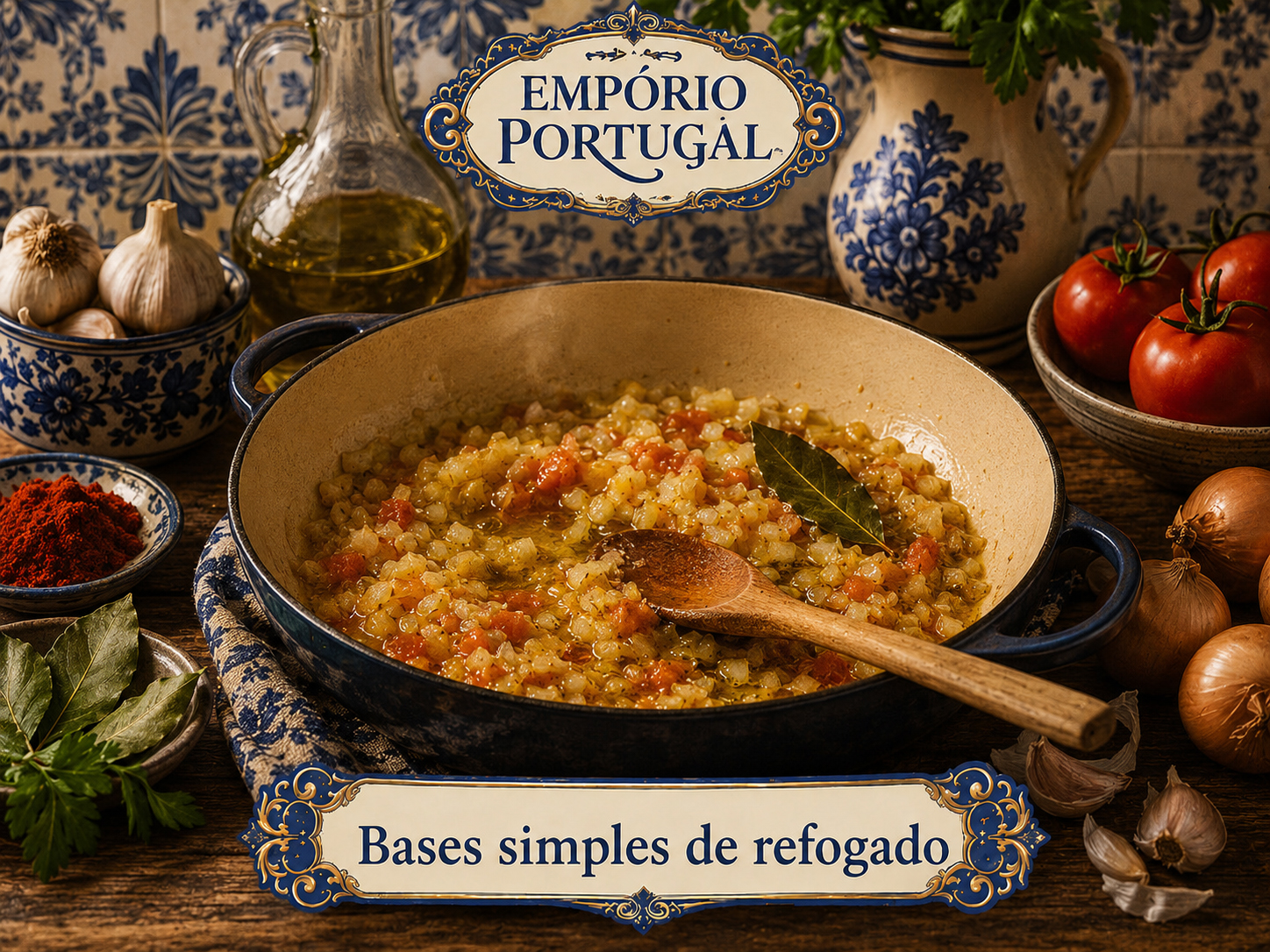 Foto do guia Bases simples de refogado - cozinha portuguesa tradicional