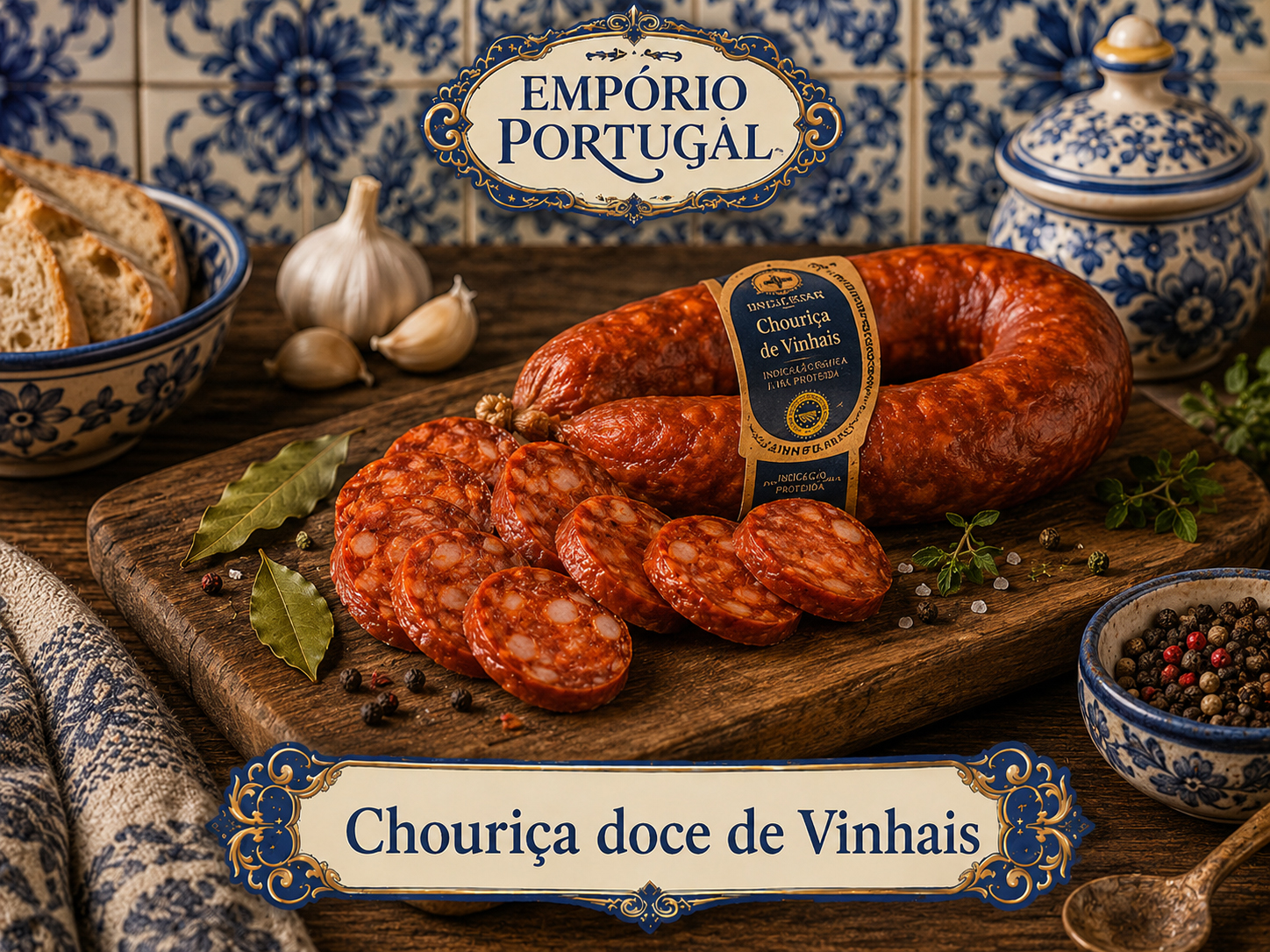 Foto do guia Chouriça doce de Vinhais - cozinha portuguesa tradicional