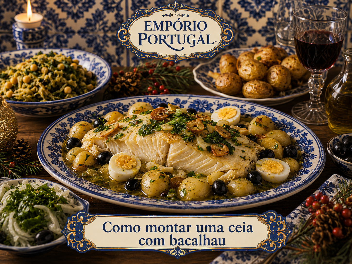 Foto do guia Menu portugues com bacalhau - cozinha portuguesa tradicional