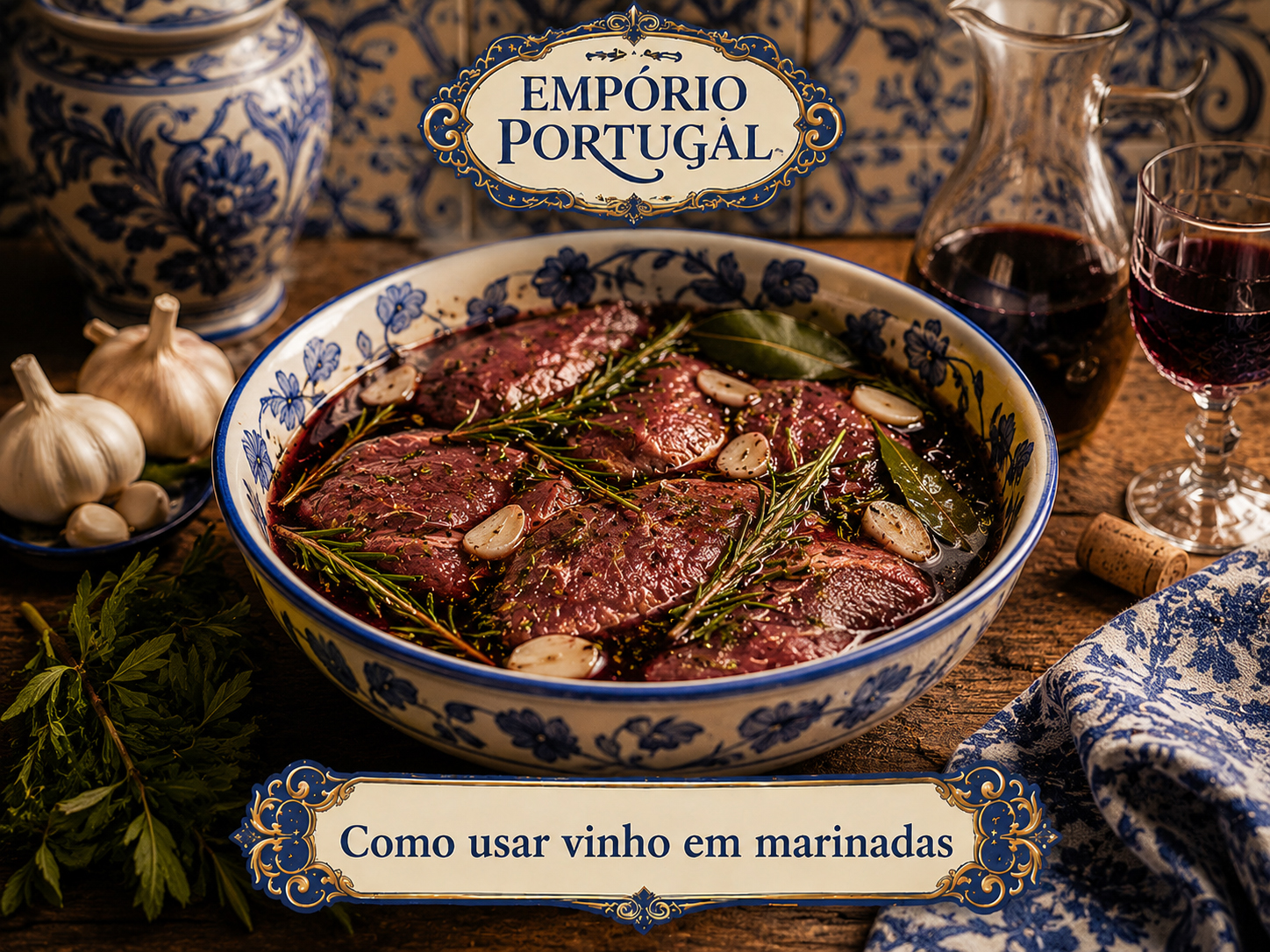 Foto do guia Como usar vinho em marinadas - cozinha portuguesa tradicional