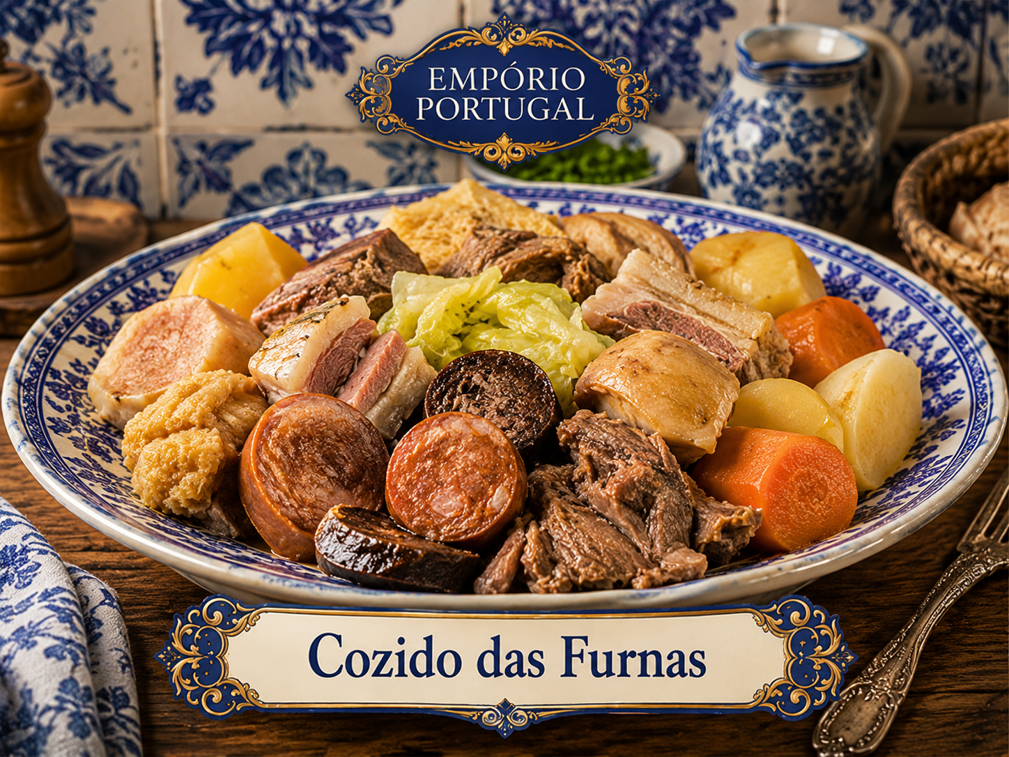 Ilustração editorial de Receitas dos Açores