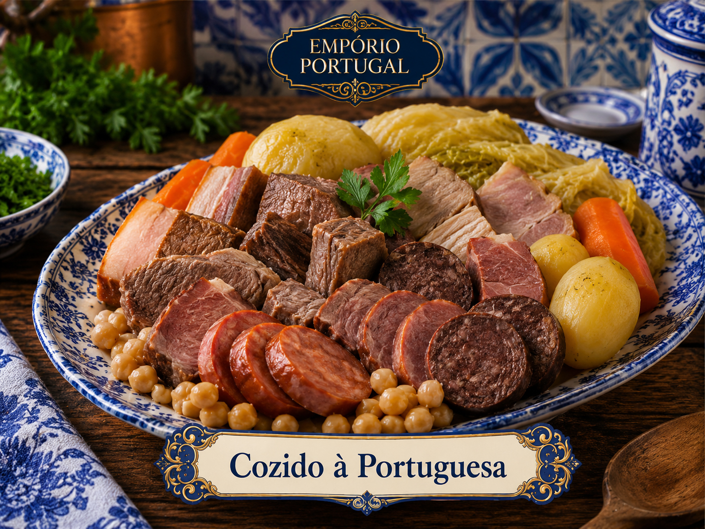 Ilustração editorial de Receitas regionais portuguesas