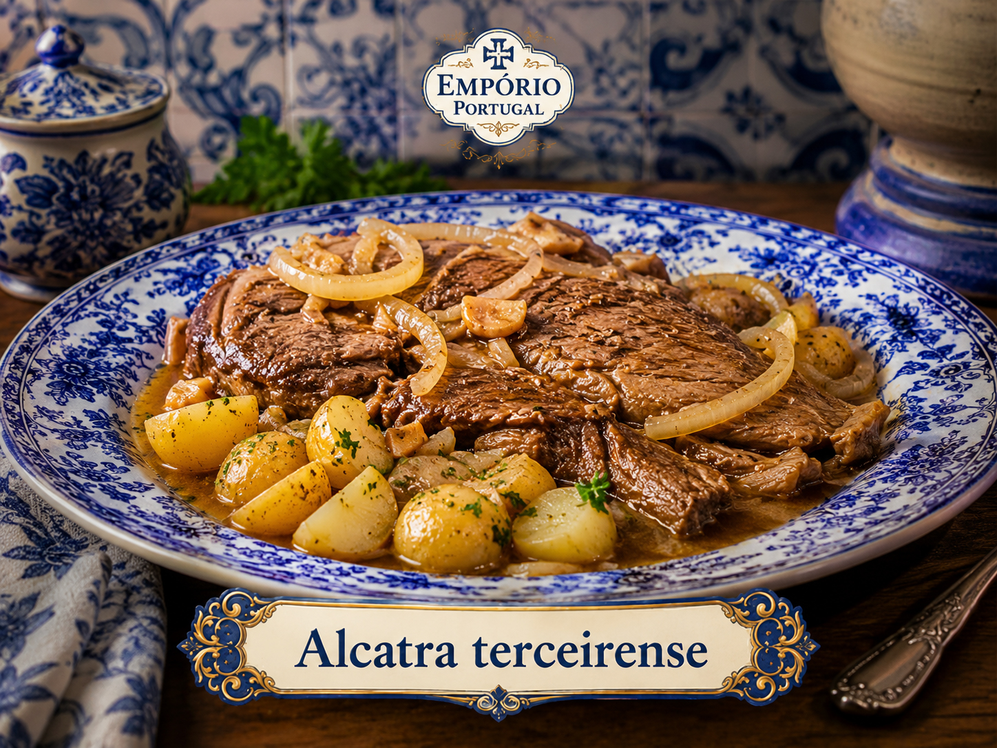 Foto de Alcatra terceirense - receita portuguesa tradicional