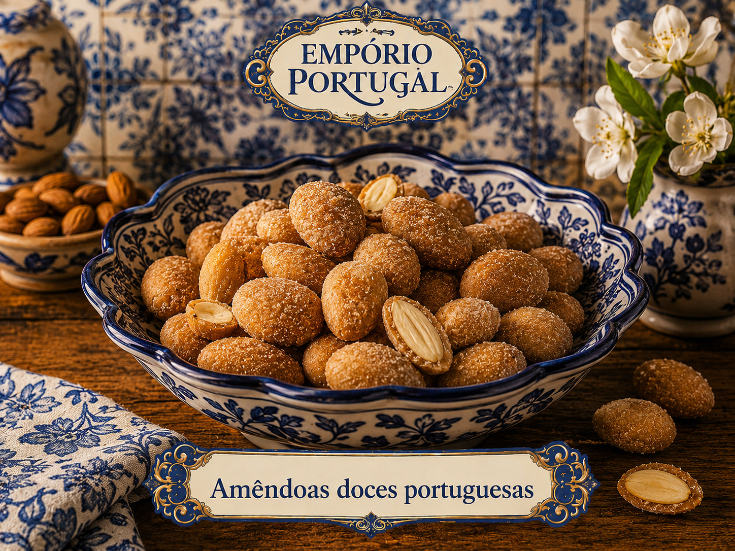 Foto de Amêndoas doces portuguesas - doce portugues tradicional
