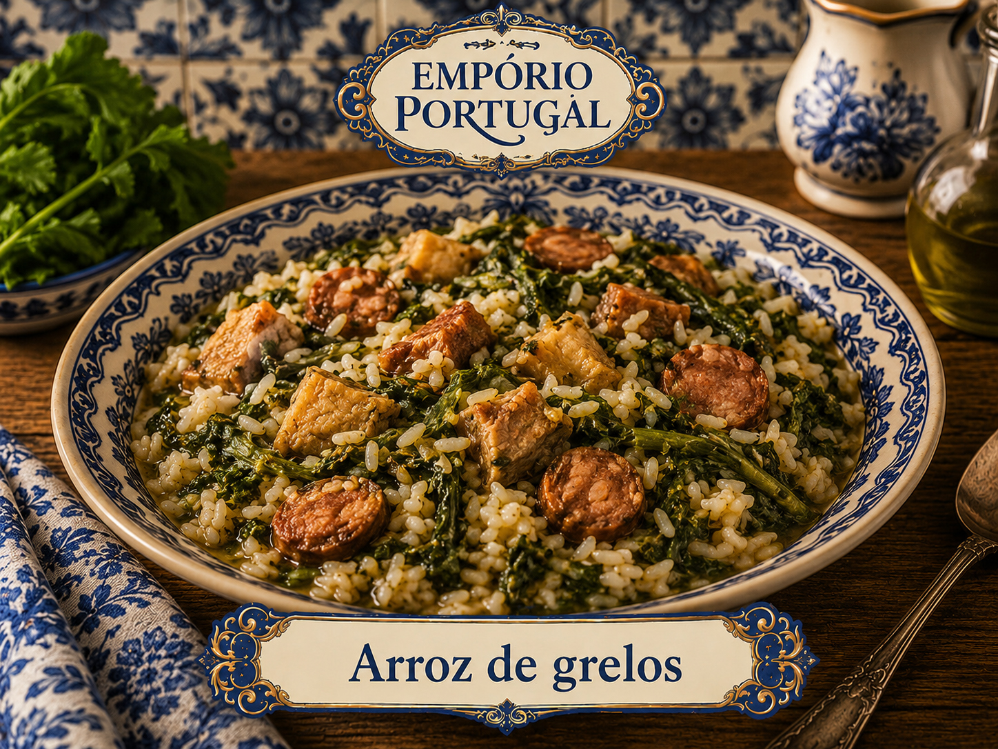 Foto de Arroz de grelos - receita portuguesa tradicional
