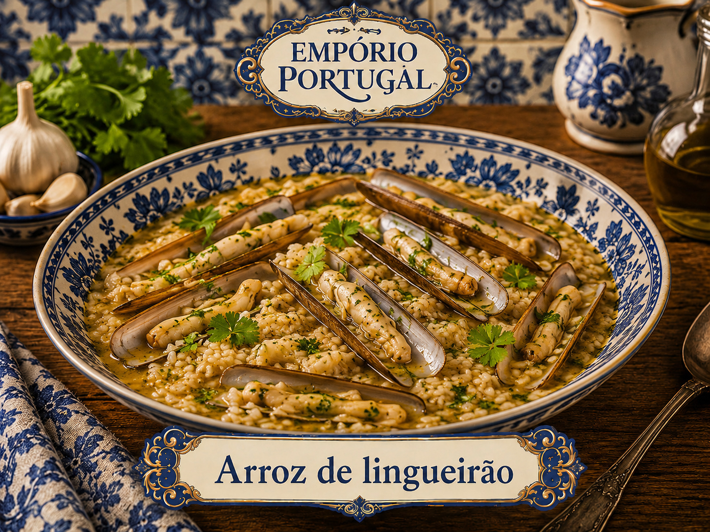 Foto de Arroz de lingueirão - receita portuguesa tradicional