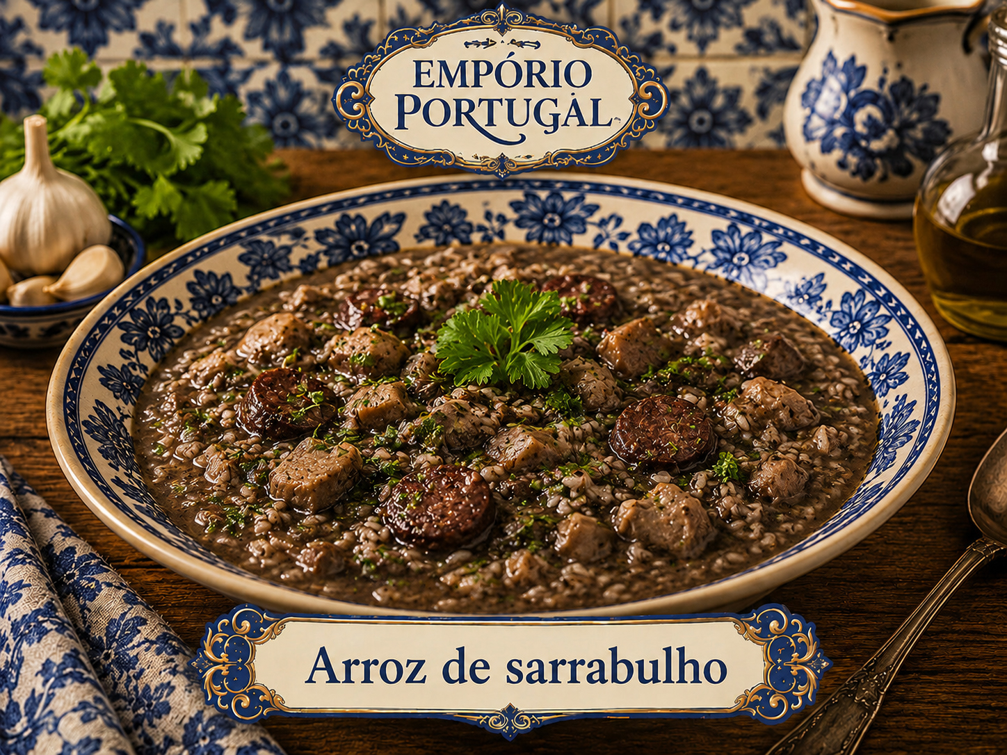 Foto de Arroz de sarrabulho - receita portuguesa tradicional