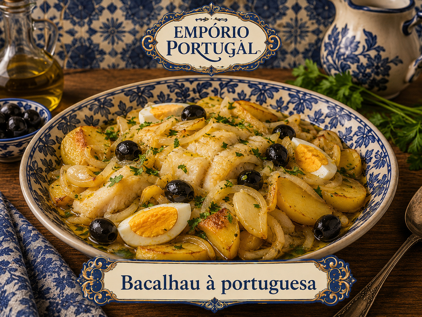 Foto de Bacalhau à portuguesa - receita portuguesa tradicional