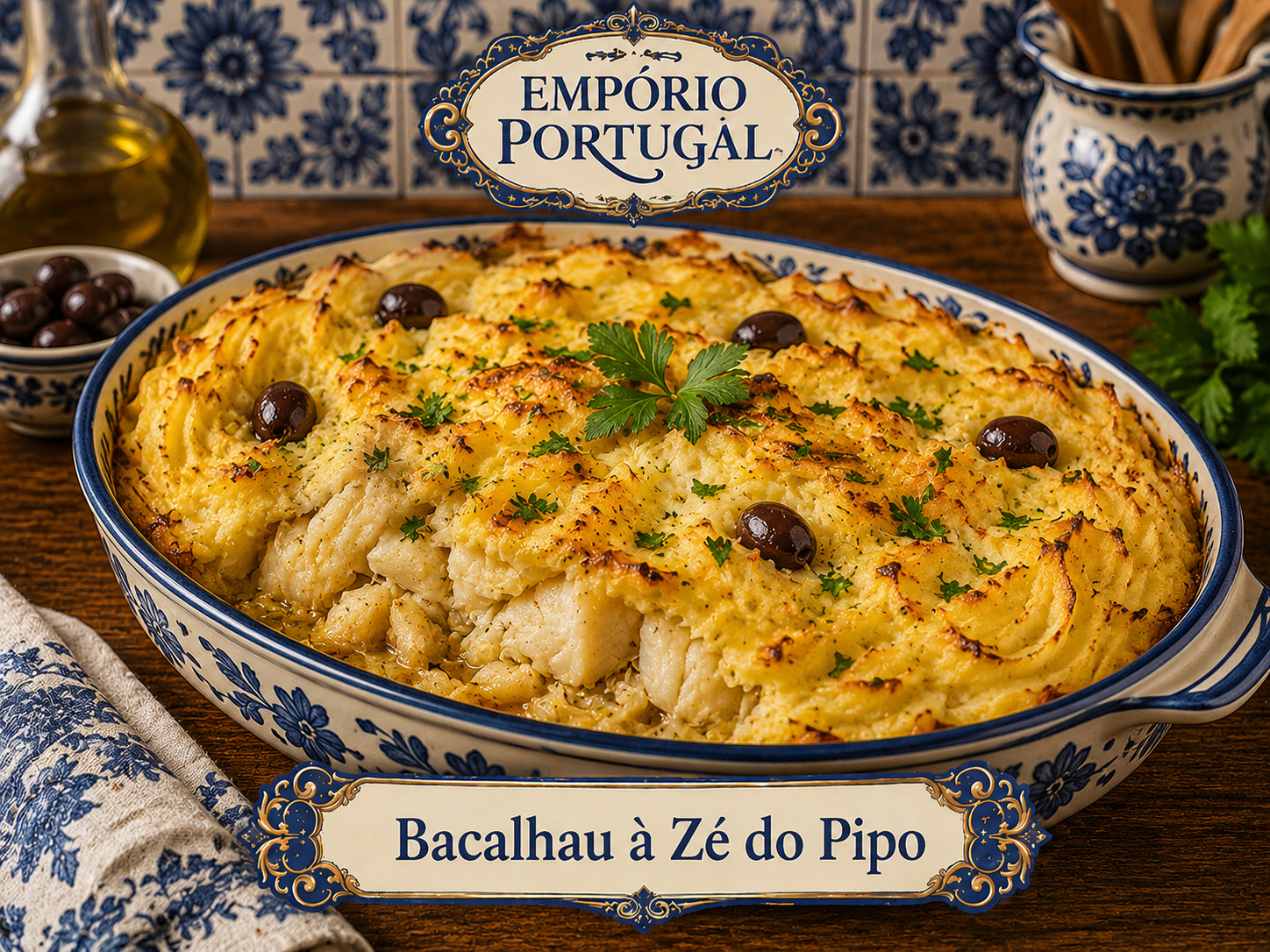 Foto de Bacalhau à Zé do Pipo - receita portuguesa tradicional