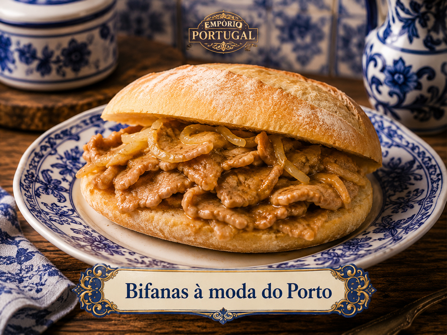 Foto de Bifanas à moda do Porto - receita portuguesa tradicional