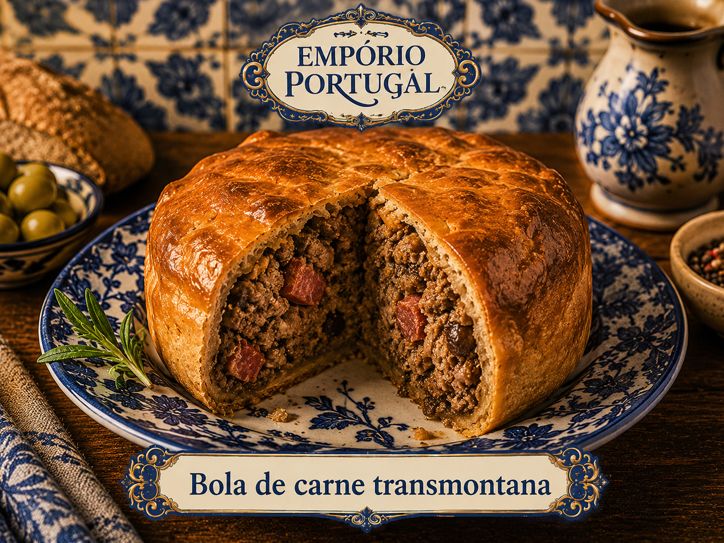 Foto de Bola de carne transmontana - receita portuguesa tradicional
