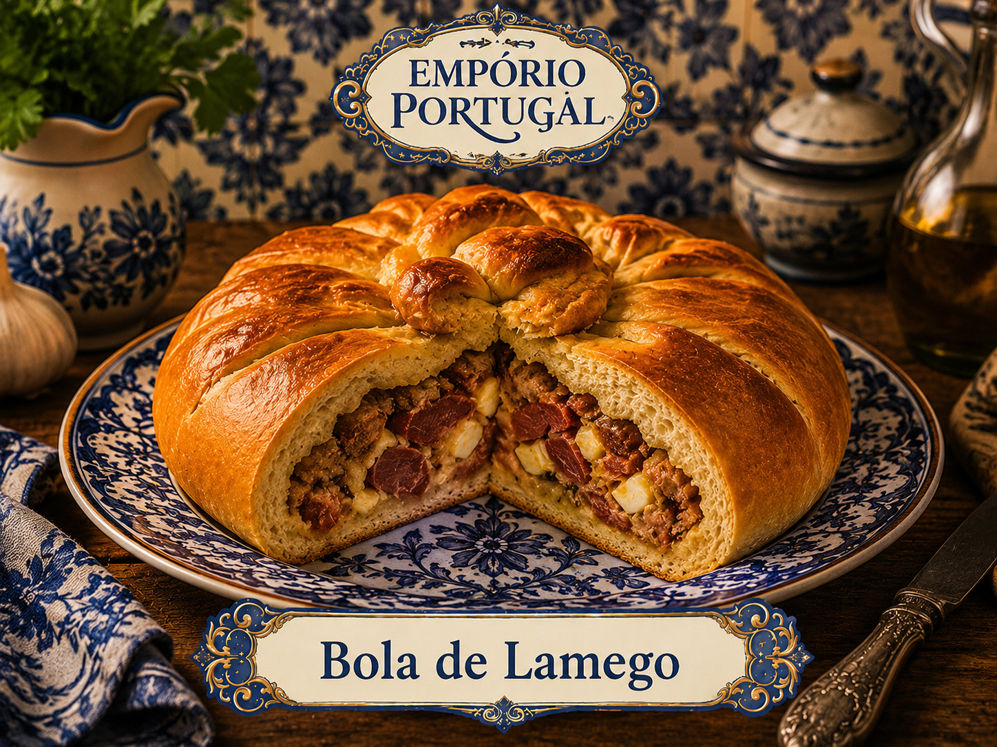 Foto de Bola de Lamego - receita portuguesa tradicional