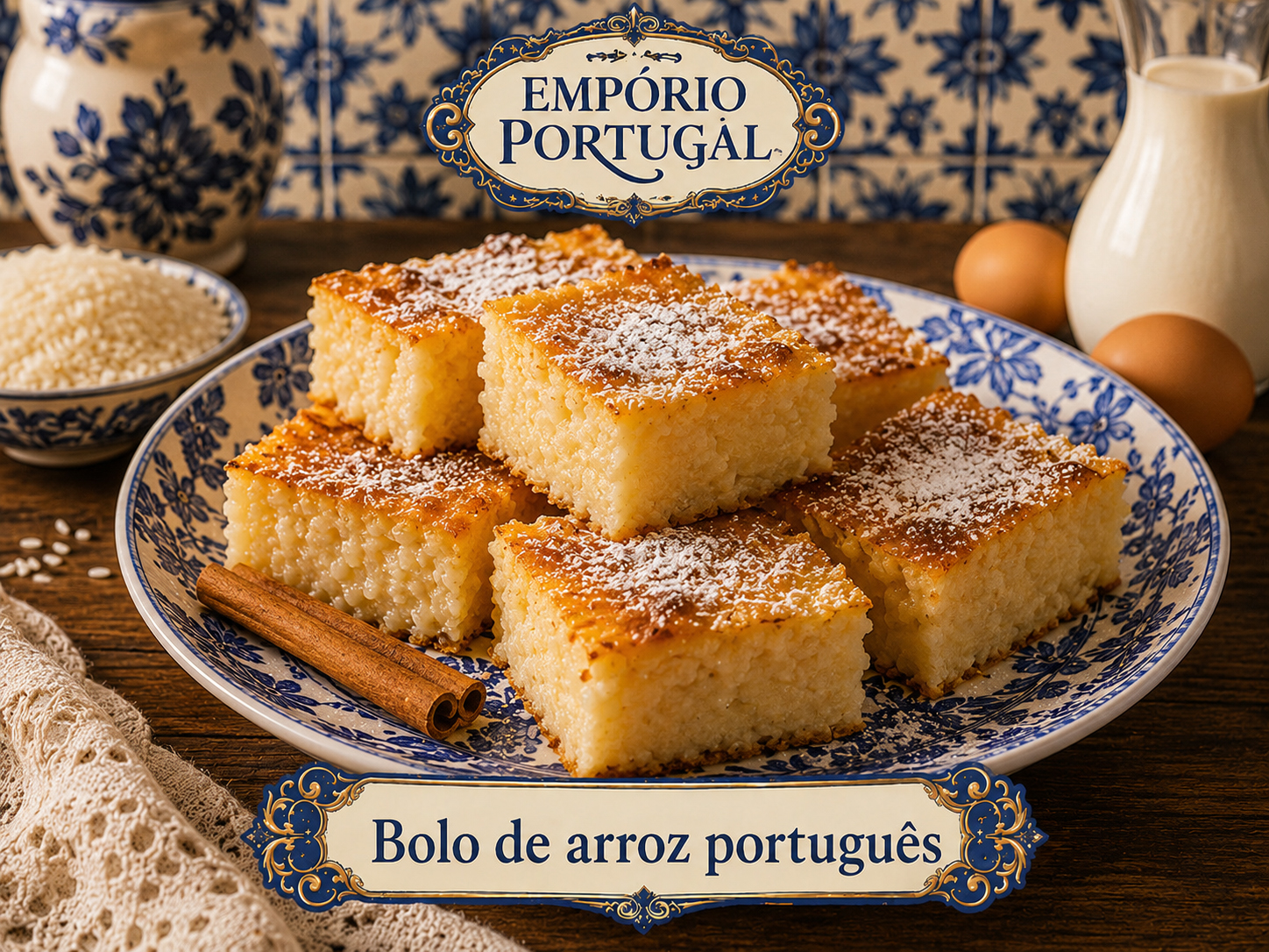 Foto de Bolo de arroz português - doce portugues tradicional