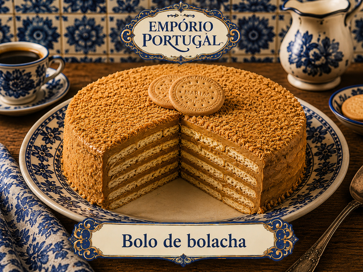 Foto de Bolo de bolacha - doce portugues tradicional