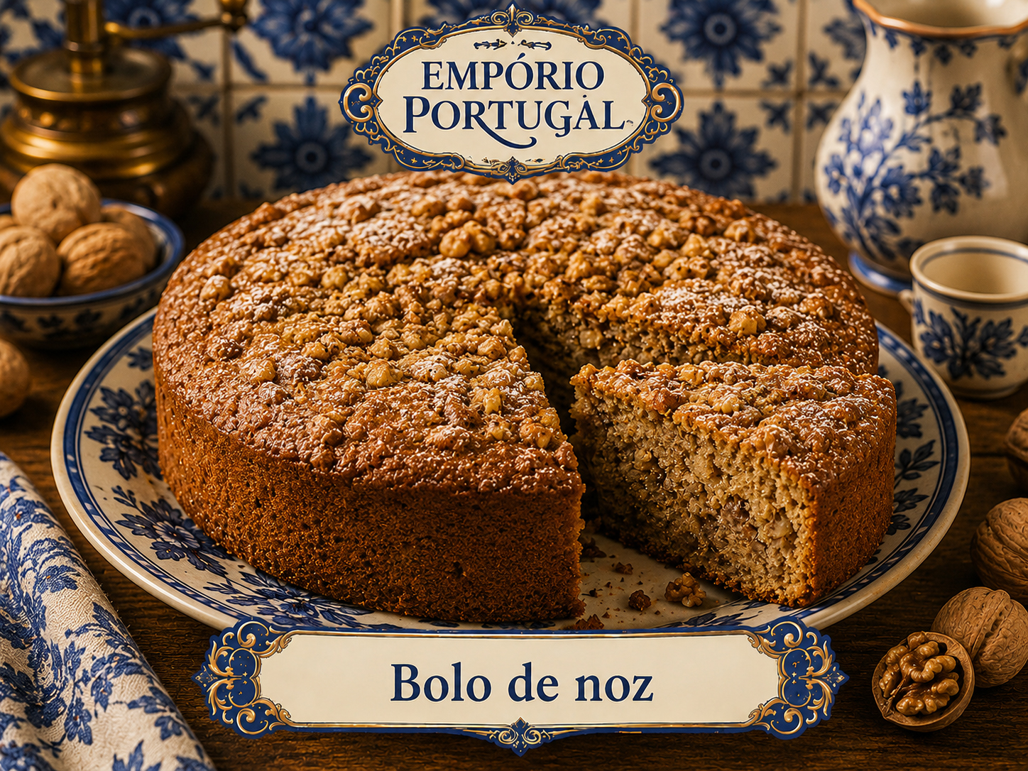 Foto de Bolo de noz - doce portugues tradicional