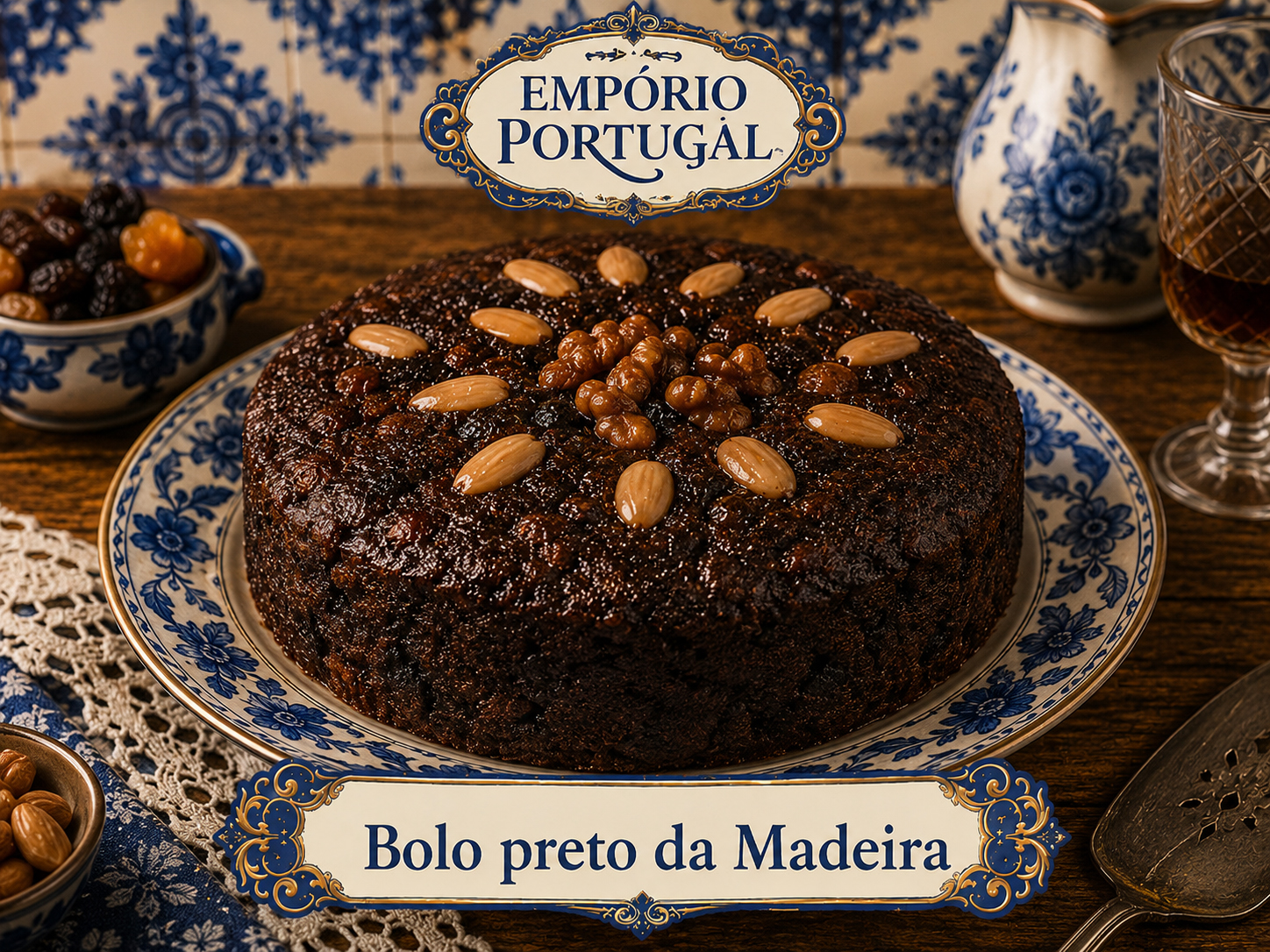 Foto de Bolo preto da Madeira - doce portugues tradicional