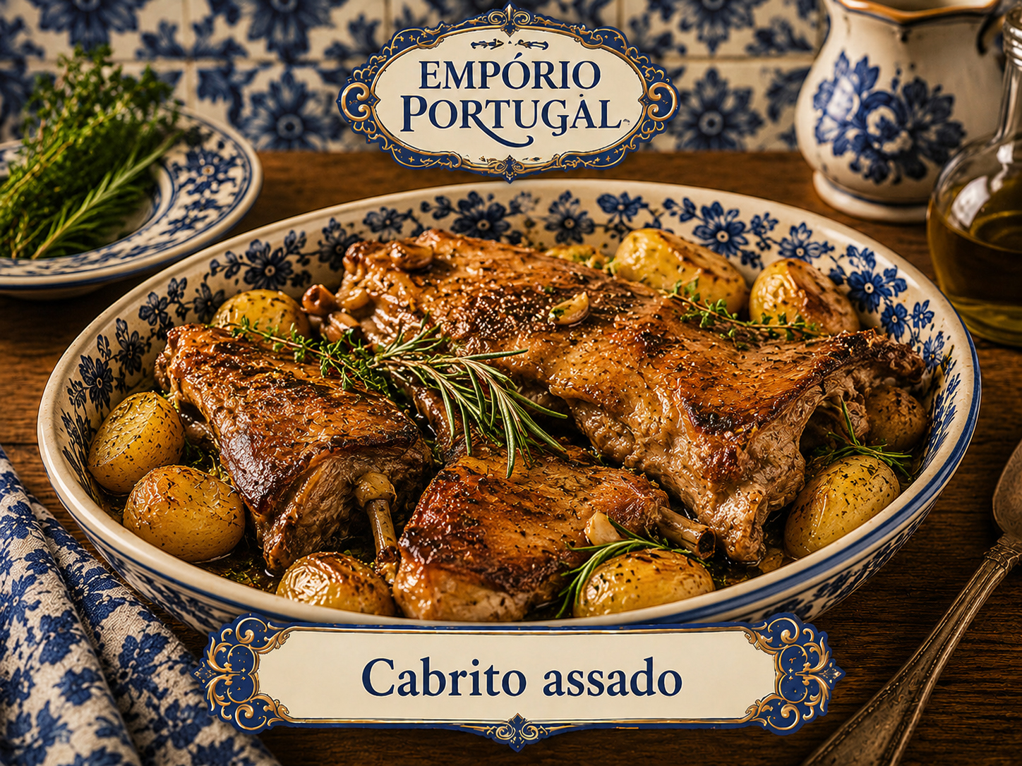 Foto de Cabrito assado - receita portuguesa tradicional