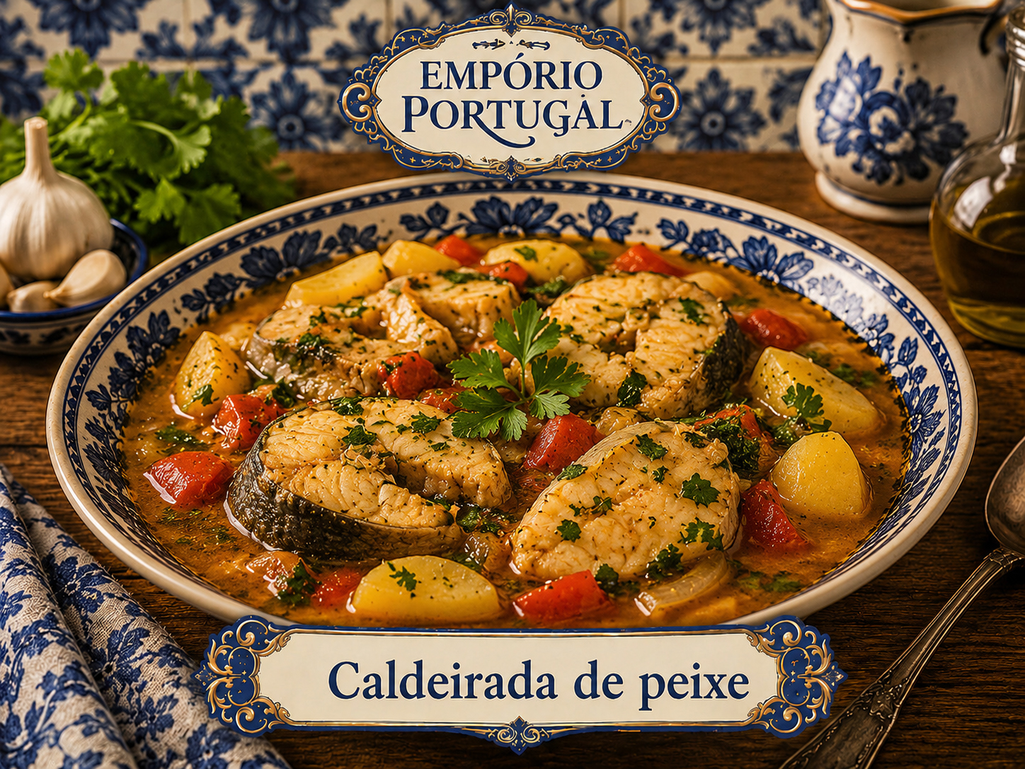 Foto de Caldeirada de peixe - receita portuguesa tradicional