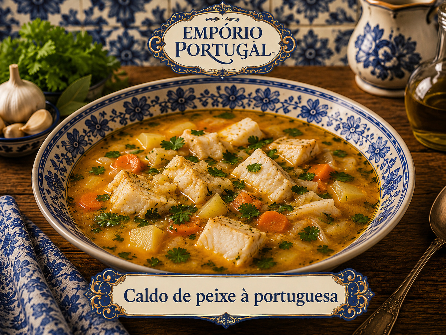Foto de Caldo de peixe à portuguesa - receita portuguesa tradicional