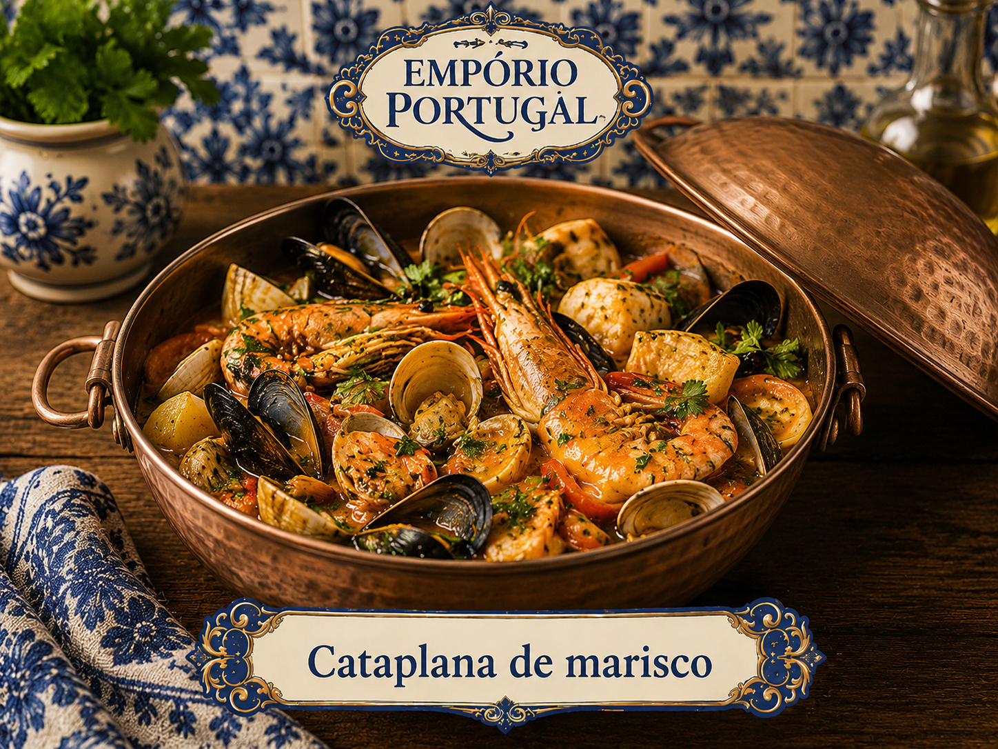 Cataplana algarvia — receita portuguesa tradicional