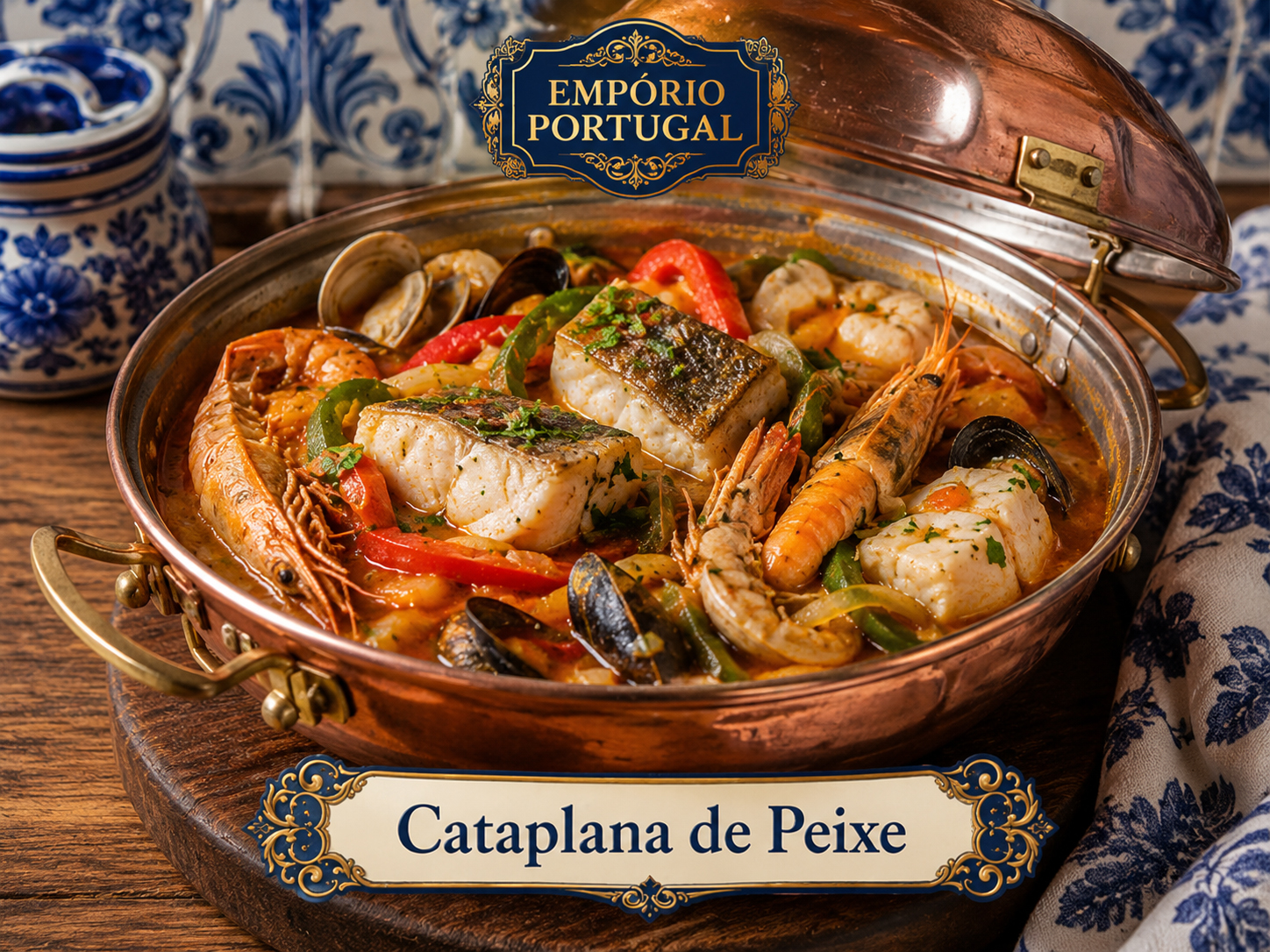 Foto de Cataplana de peixe - receita portuguesa tradicional