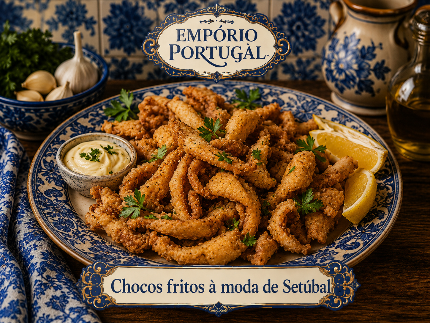Foto de Chocos fritos à moda de Setúbal - receita portuguesa tradicional