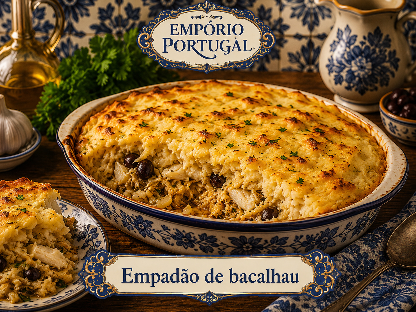 Foto de Empadão de bacalhau - receita portuguesa tradicional