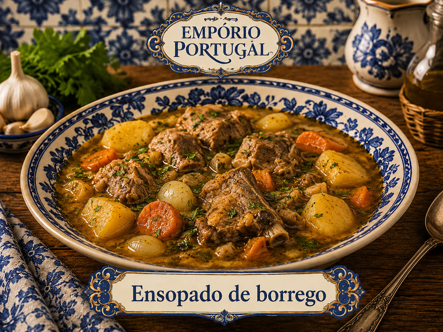 Foto de Ensopado de borrego - receita portuguesa tradicional