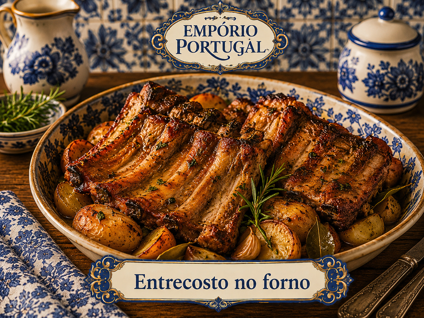 Foto de Entrecosto no forno - receita portuguesa tradicional