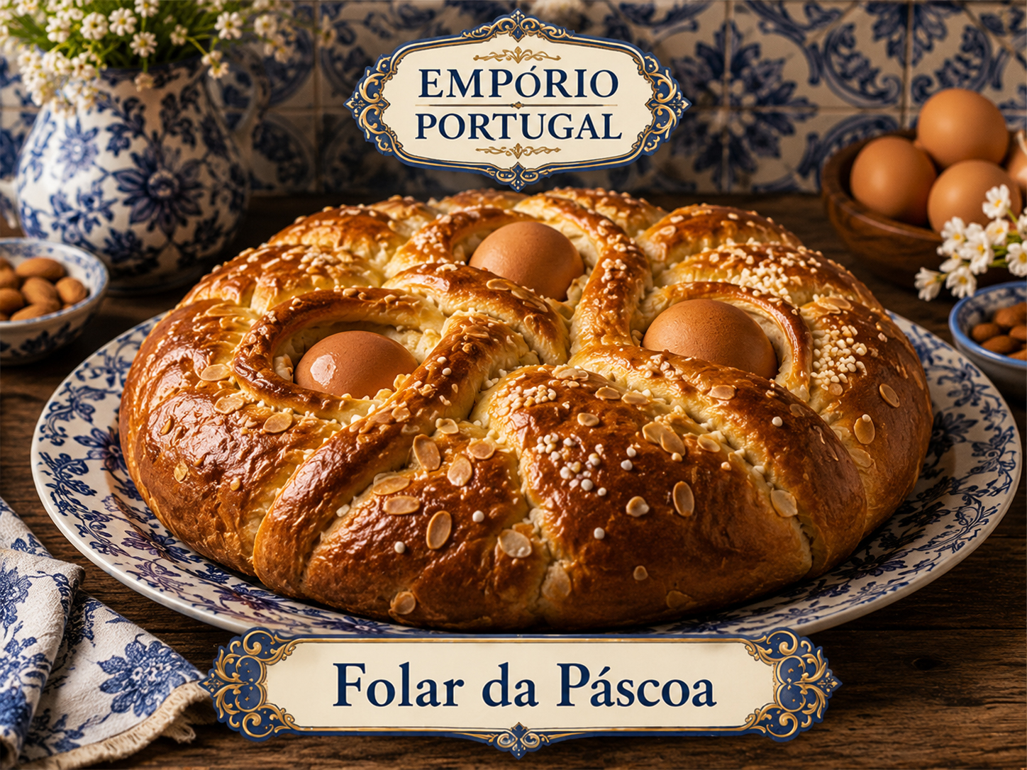 Foto de Folar da Páscoa - receita portuguesa tradicional