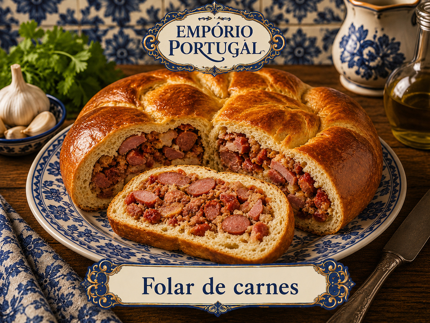 Foto de Folar de carnes - receita portuguesa tradicional