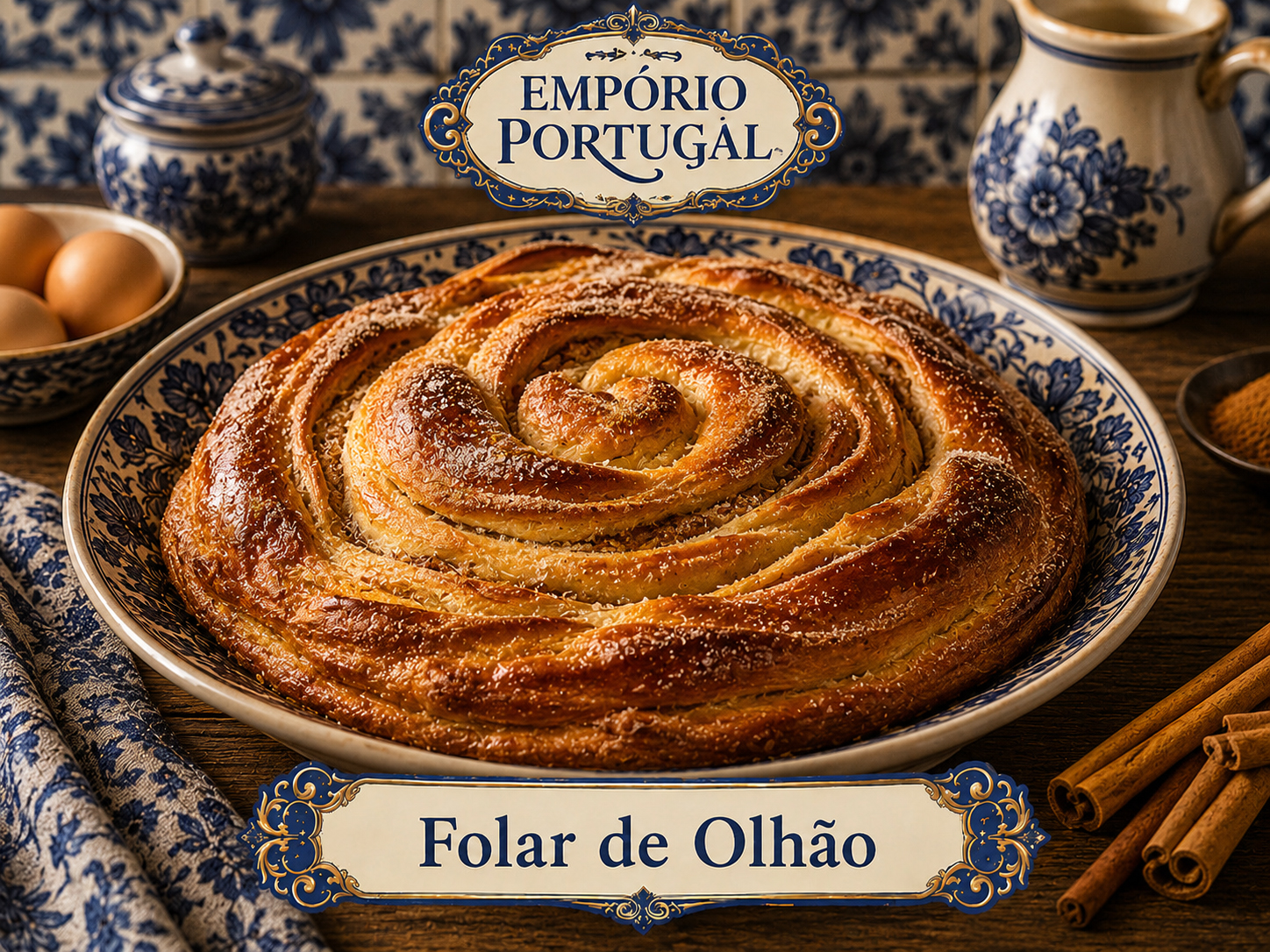 Foto de Folar de Olhão - receita portuguesa tradicional