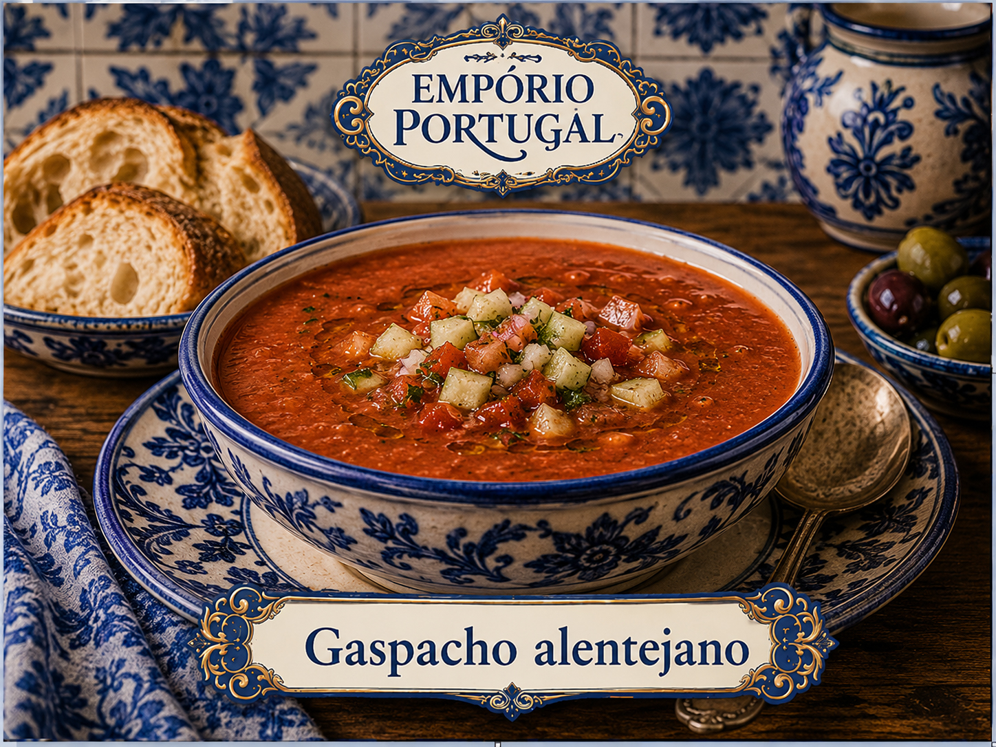 Foto de Gaspacho alentejano - receita portuguesa tradicional