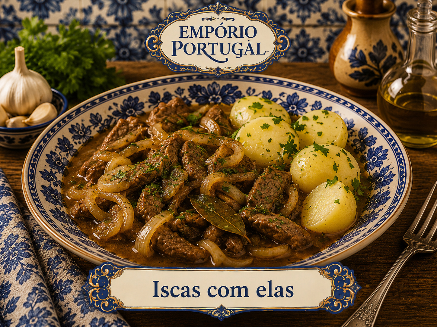 Foto de Iscas com elas - receita portuguesa tradicional