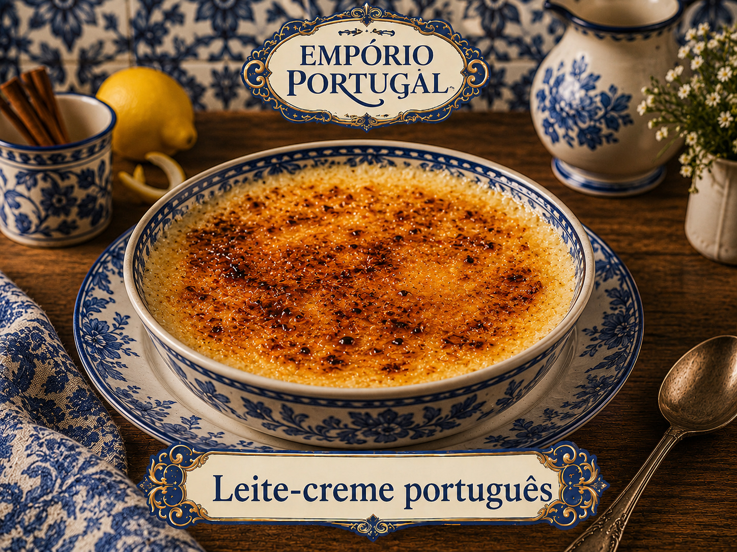 Foto de Leite-creme português - receita portuguesa tradicional