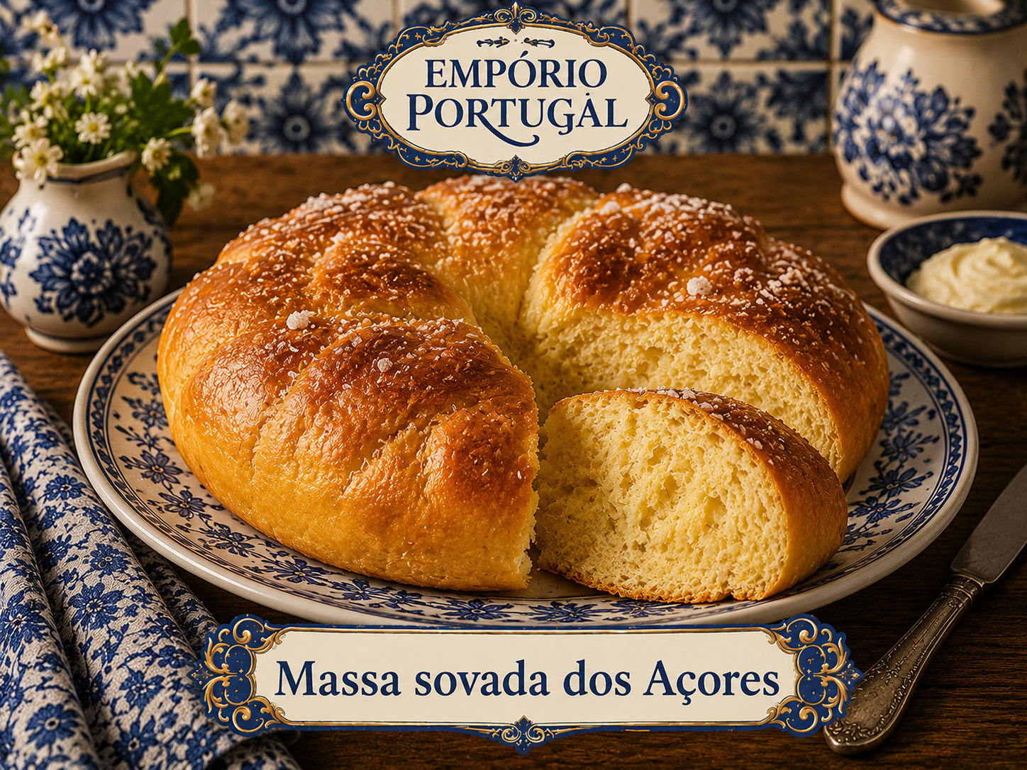 Foto de Massa sovada dos Açores - receita portuguesa tradicional