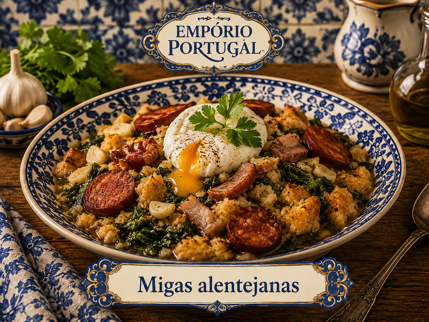 Foto de Migas alentejanas - receita portuguesa tradicional