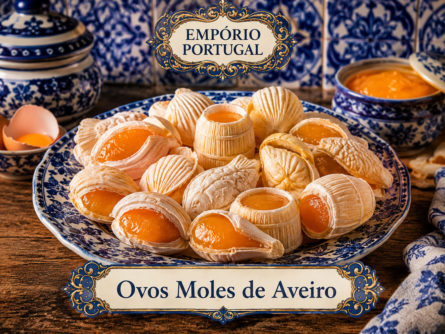 Foto de Ovos moles de Aveiro - doce portugues tradicional