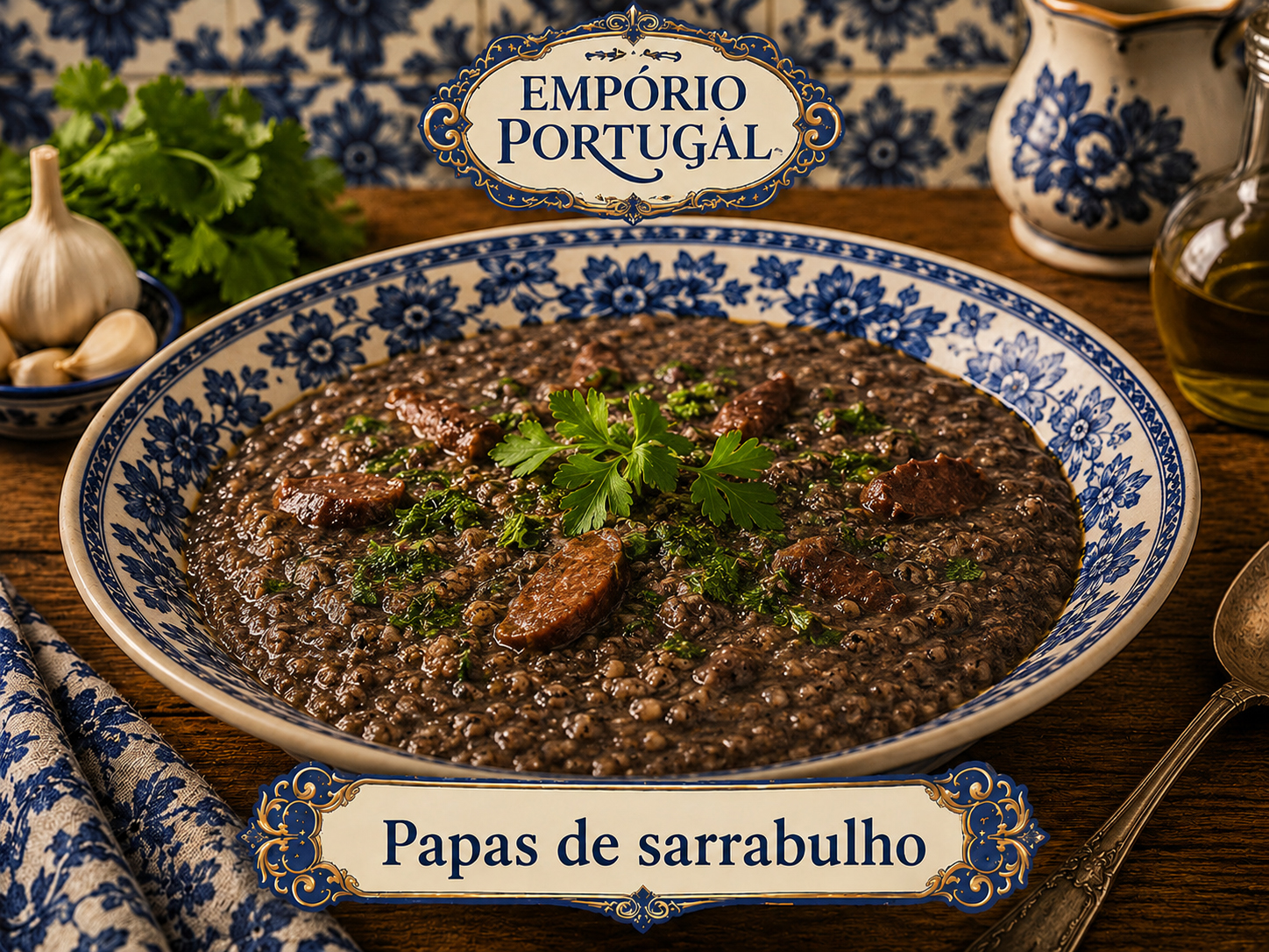 Foto de Papas de sarrabulho - receita portuguesa tradicional