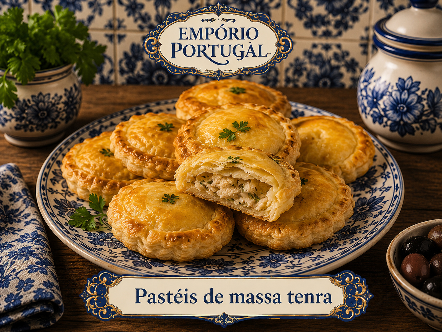 Foto de Pastéis de massa tenra - receita portuguesa tradicional