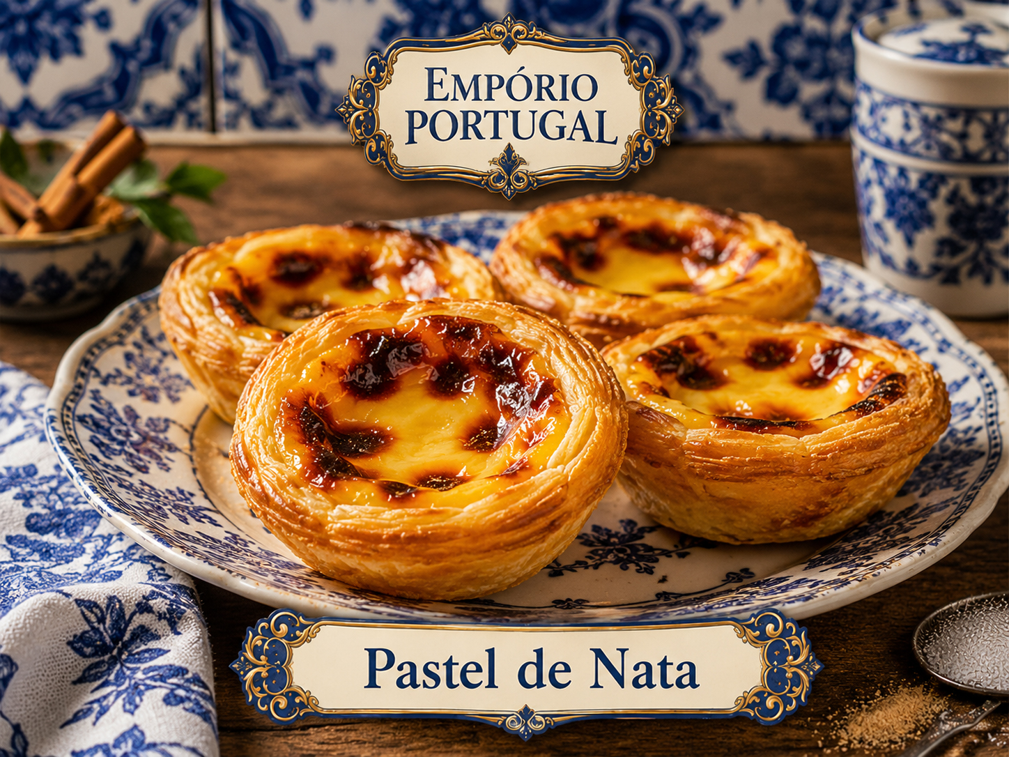 Foto de Pastel de nata - doce portugues tradicional