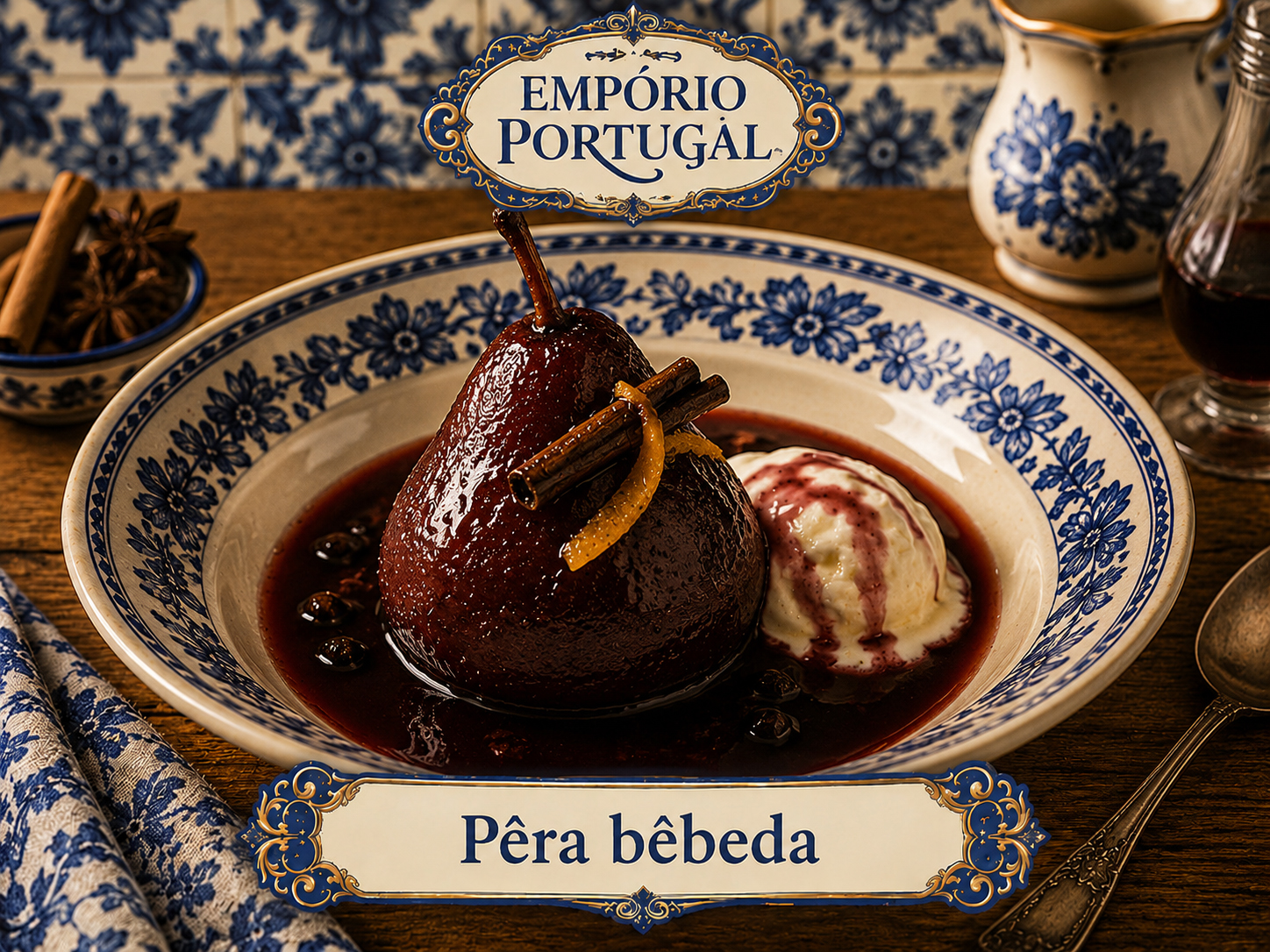 Foto de Pêra bêbeda - doce portugues tradicional