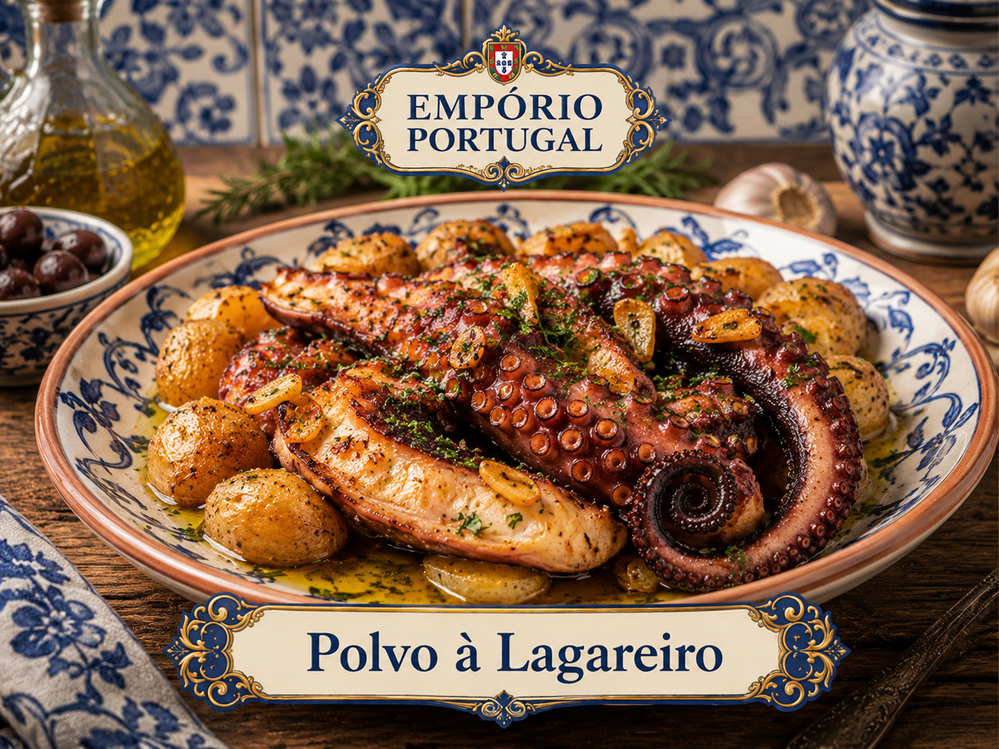 Foto de Polvo à lagareiro - receita portuguesa tradicional