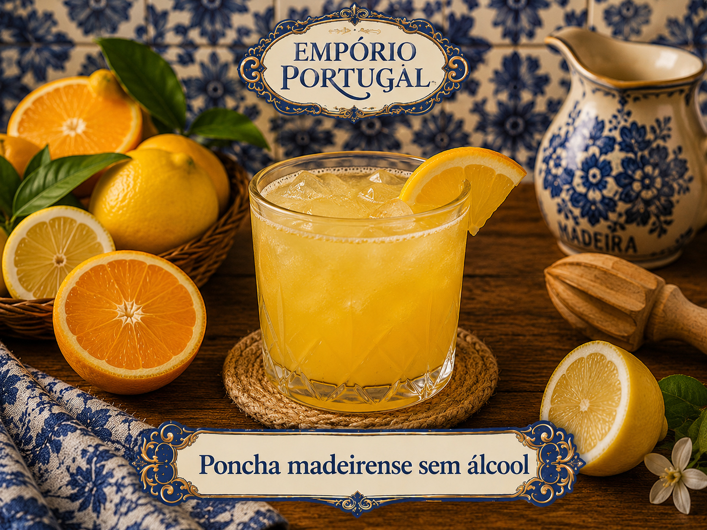 Foto de Poncha madeirense sem álcool - receita portuguesa tradicional