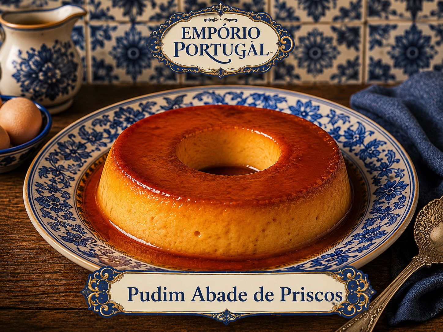 Foto de Pudim Abade de Priscos - doce portugues tradicional
