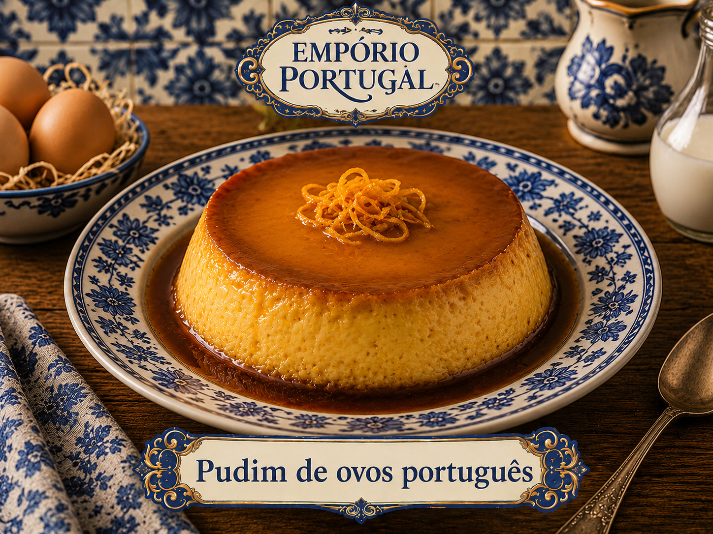 Foto de Pudim de ovos português - doce portugues tradicional