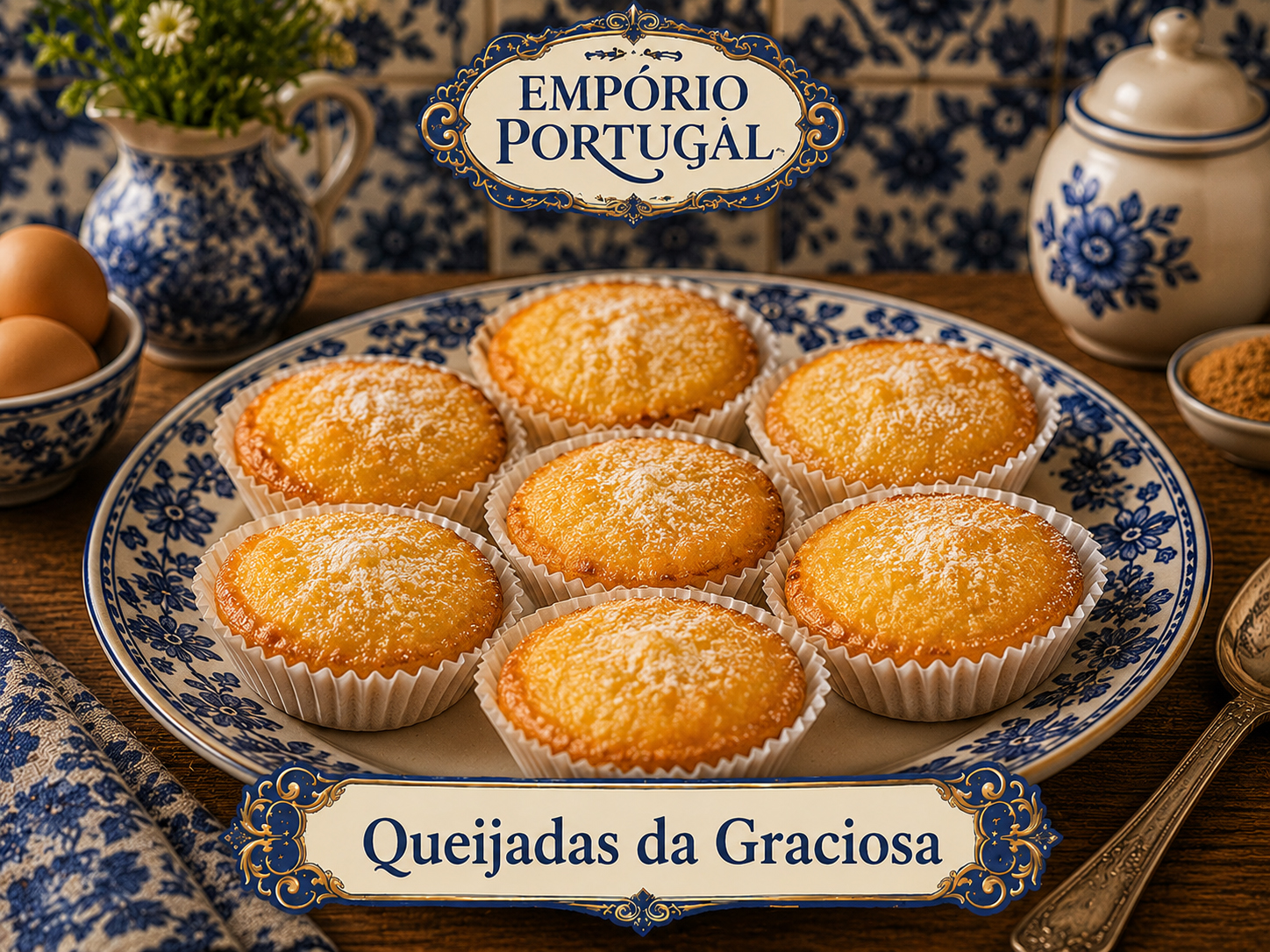 Foto de Queijadas da Graciosa - doce portugues tradicional