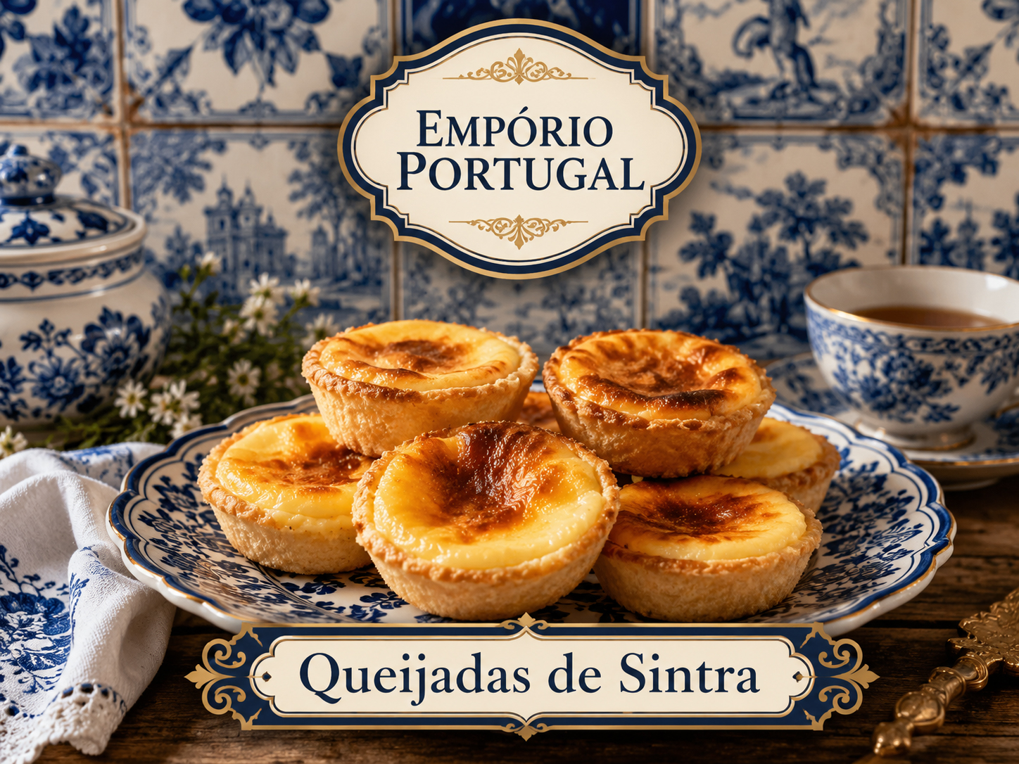 Foto de Queijadas de Sintra - doce portugues tradicional